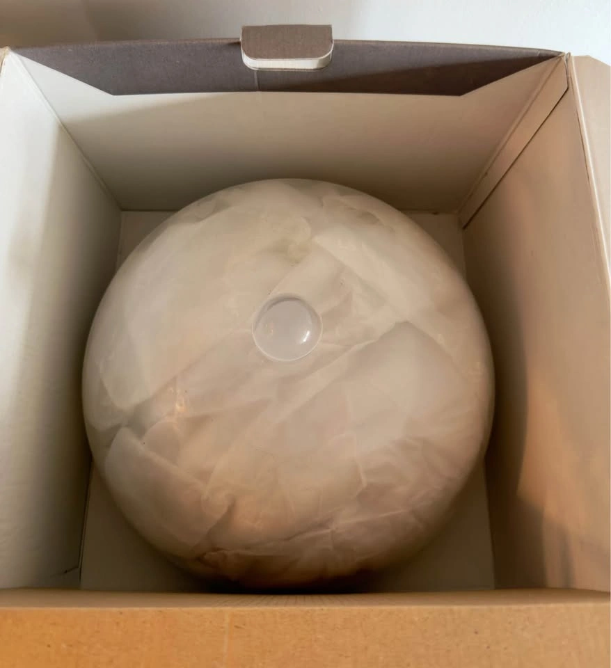 Glass cloche with free marble stand - photo 3