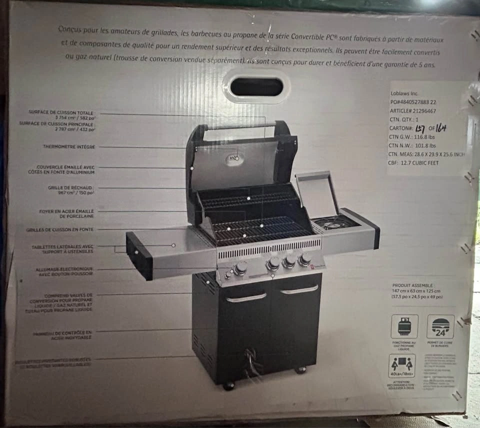 Convertible Series Propane BBQ 52500 BTU - photo 2