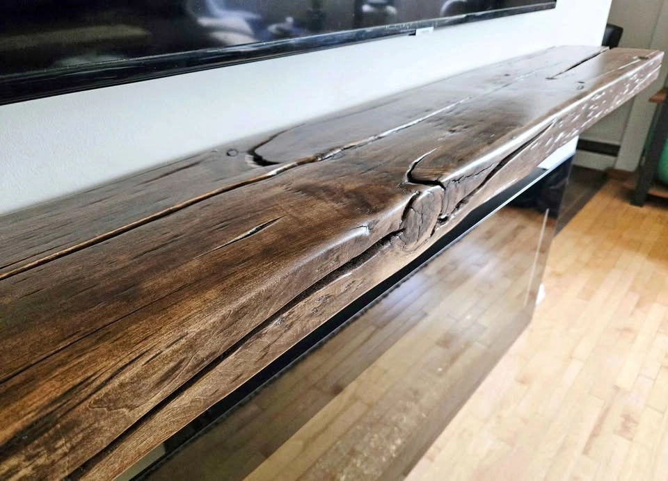Reclaimed Solid Douglas Fir Mantle