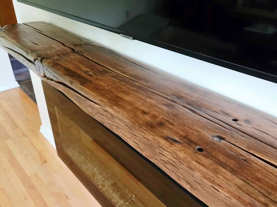 Reclaimed Solid Douglas Fir Mantle - photo 2