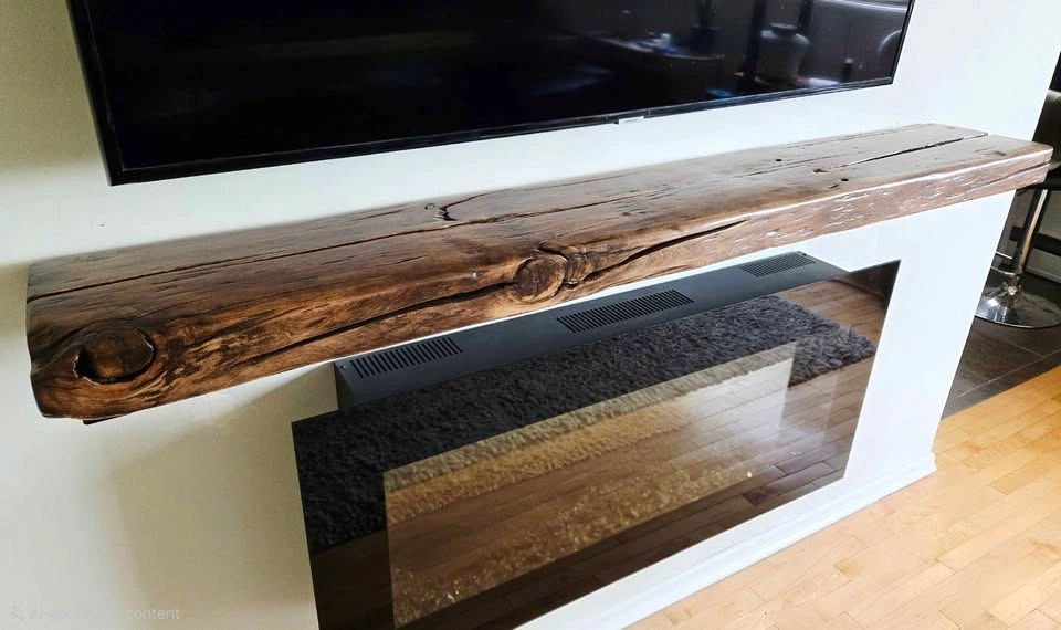 Reclaimed Solid Douglas Fir Mantle - photo 3