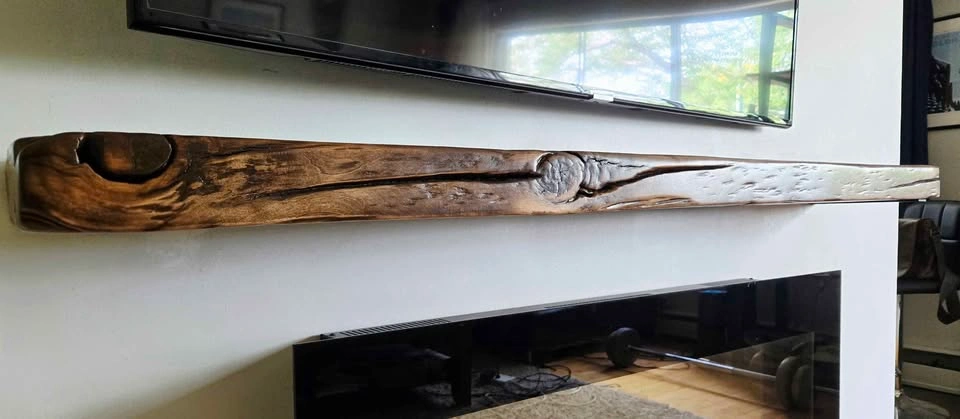 Reclaimed Solid Douglas Fir Mantle - photo 4