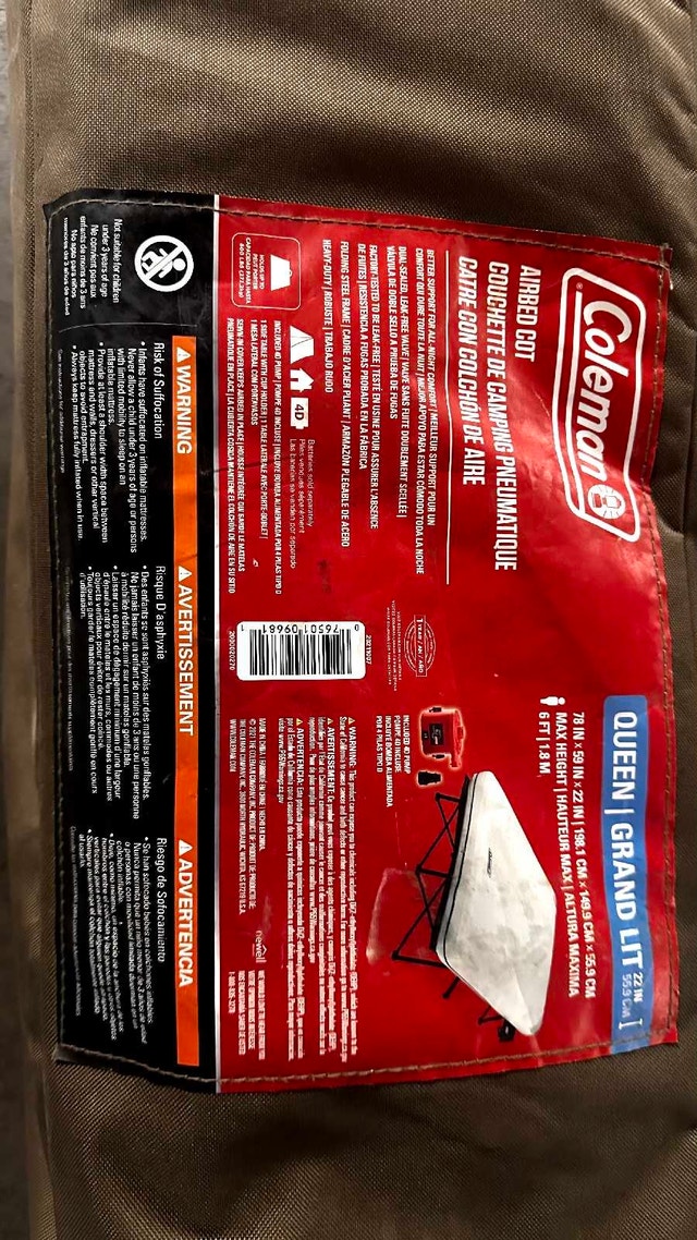 Colemans Airbed Cot
