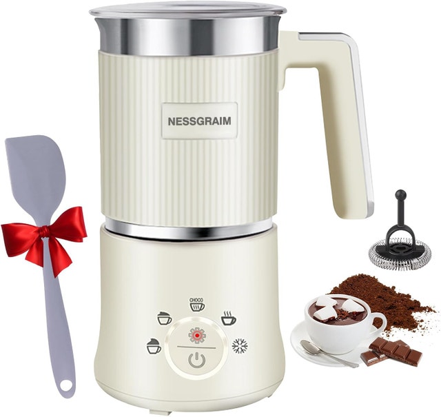 Milk Frother, 5-in-1 Milk Frother and Steamer