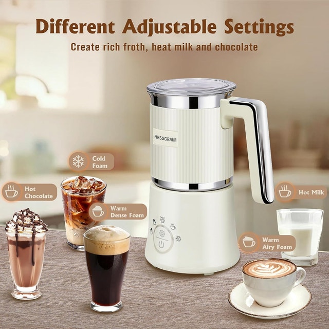 Milk Frother, 5-in-1 Milk Frother and Steamer - photo 2
