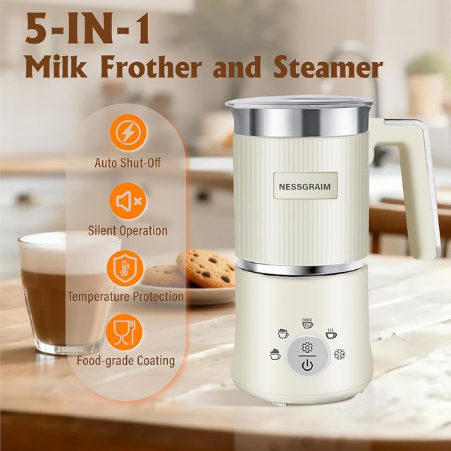 Milk Frother, 5-in-1 Milk Frother and Steamer - photo 5
