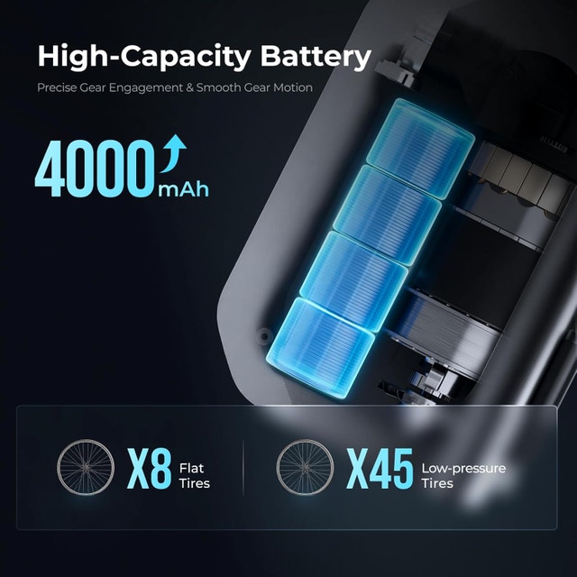 Mini Electric Bike Pump with Digital Gauge & Taillight - photo 5