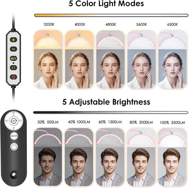 Half Moon Light for Lash Tech, Flexible Lash Lamp - photo 3
