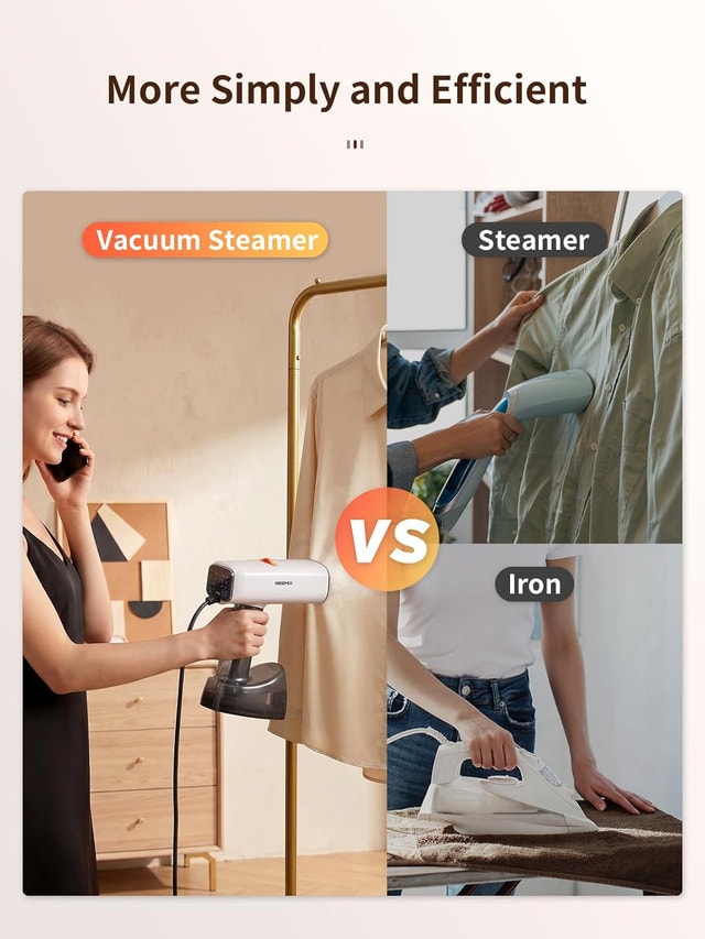 Reemix Vacuum Steamer for Clothes, 4500Pa Suction - photo 4