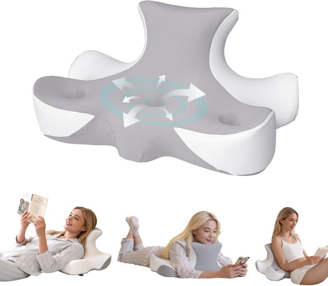 Reading Pillow for Bed, Leaning, Lying and Prone