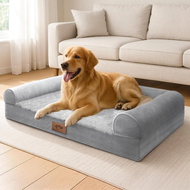 Sytopia Orthopedic Chew Proof Dog Bed for Large Dogs