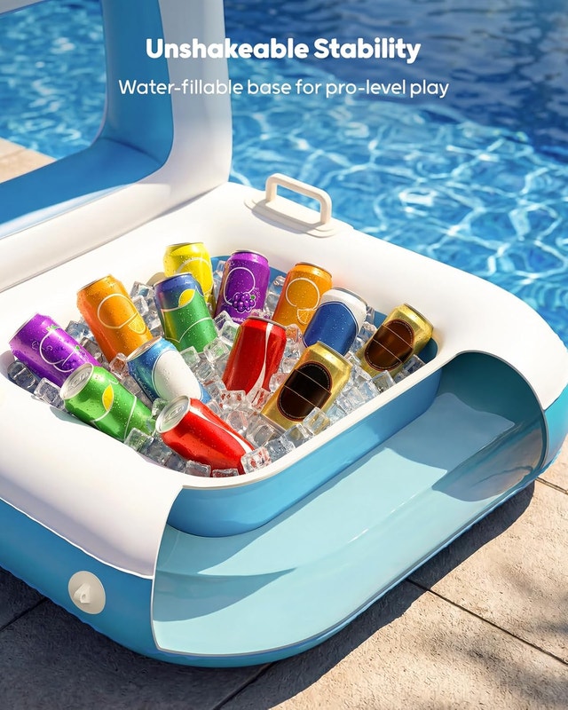 QPAU Pool Basketball Hoop with Built-in Cooler - photo 4