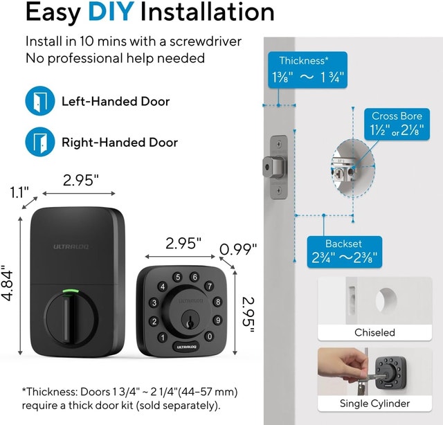 Bolt Z-Wave Smart Deadbolt Lock, 800 Series - photo 2