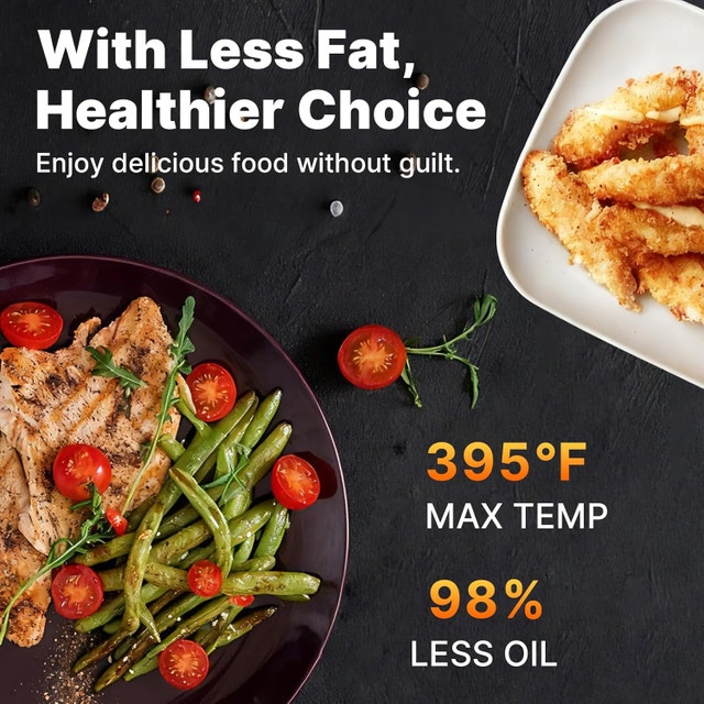 Compact Air Fryer Small, 2.1QT, 4-in-1 Small Mini - photo 4