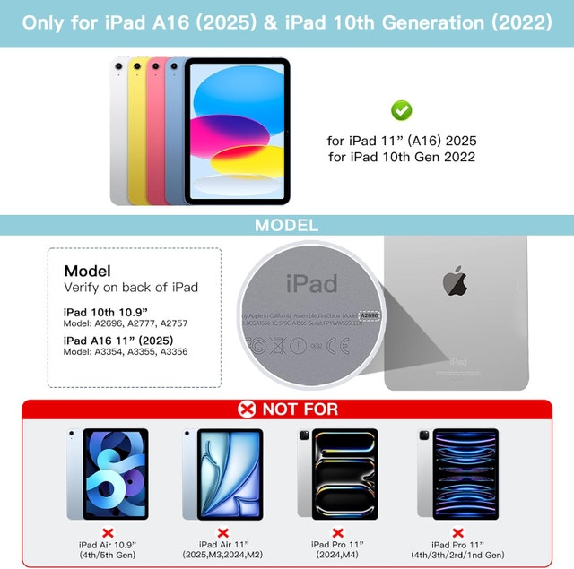 iPad 11th (A16, 2025)/10th Generation Case with Keyboard - photo 2