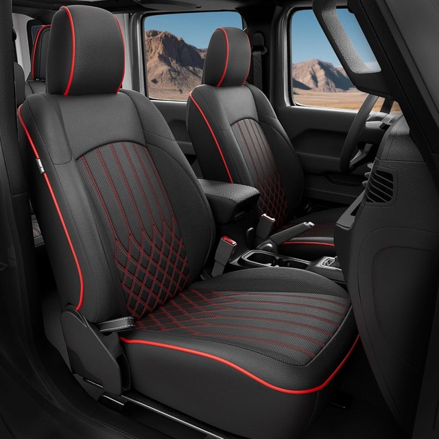 Jeep Wrangler Seat Covers JL 2018-2026 w/o Rear Cup Holder