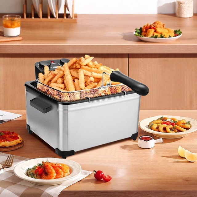 1800W Large Electric Deep Fryer with 3 Frying Baskets - photo 5