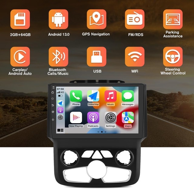 Android 13 [2GB+64GB] Car Stereo for Dodge RAM - photo 3