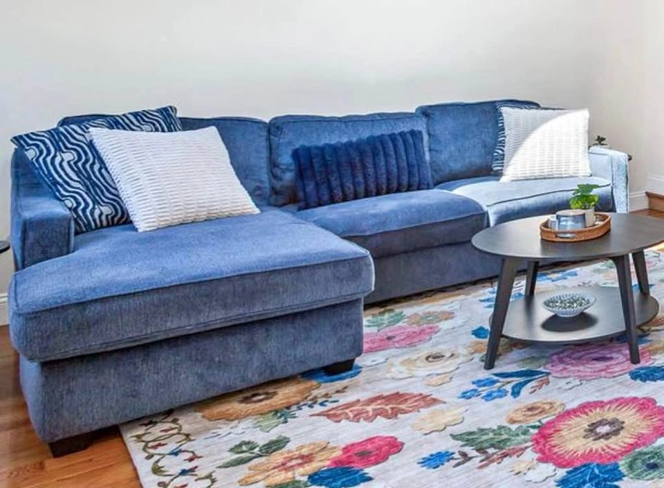 L-shaped couch