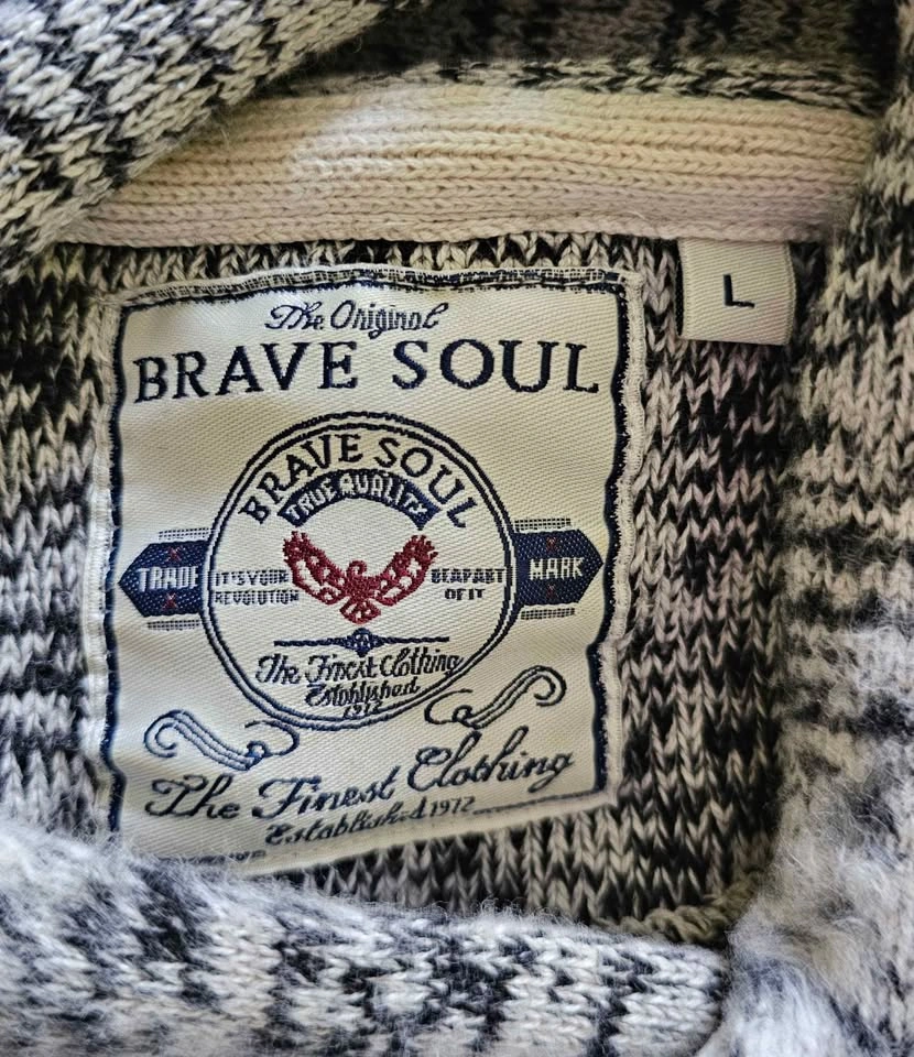 Brave Soul Men's Marled Knit Cowl Neck Sweater - Size L - photo 2