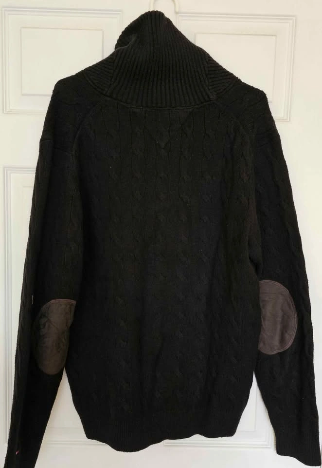 Tommy Hilfiger Men's Cable Knit Shawl Collar Sweater - Size L - photo 2