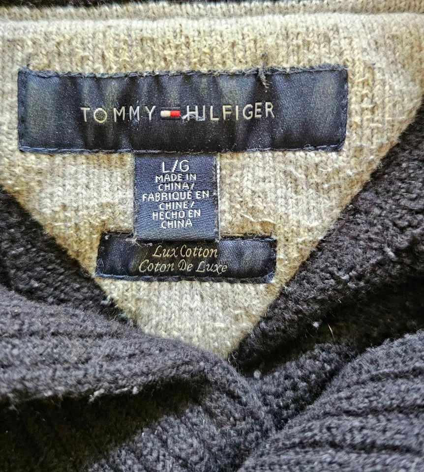 Tommy Hilfiger Men's Cable Knit Shawl Collar Sweater - Size L - photo 3