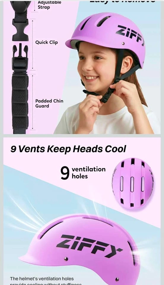 ZIFFY Toddler Bike Helmets for Kids 5-10 - photo 4