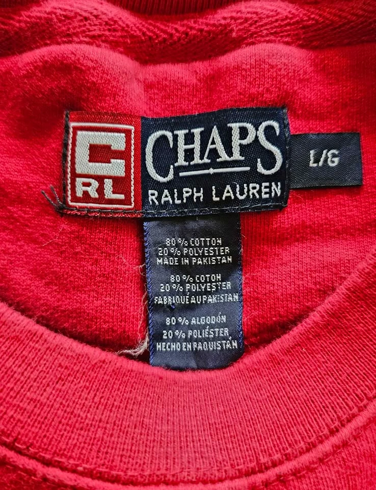 Brand New Vintage 90s Chaps Ralph Lauren Sweatshirt - Size L - photo 2