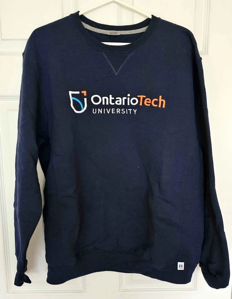 Ontario Tech University Embroidered Crewneck Sweatshirt - Size L