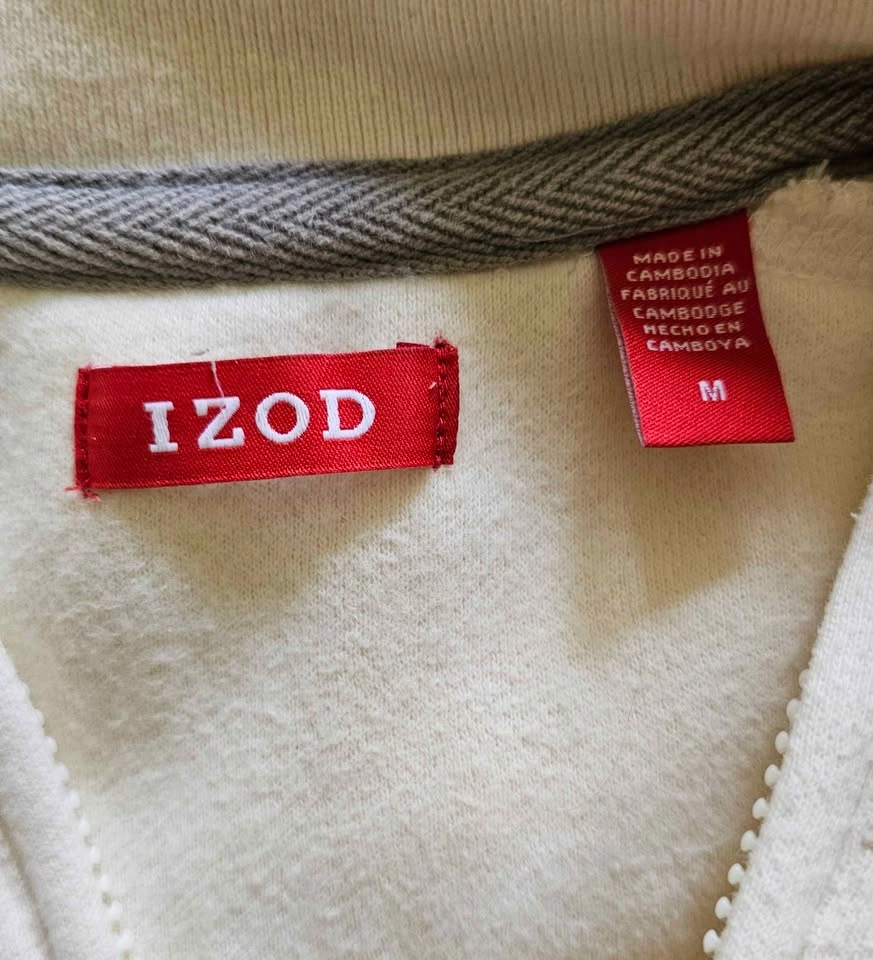 IZOD Men's Quarter Zip Fleece Pullover Sweater - Size M - photo 2
