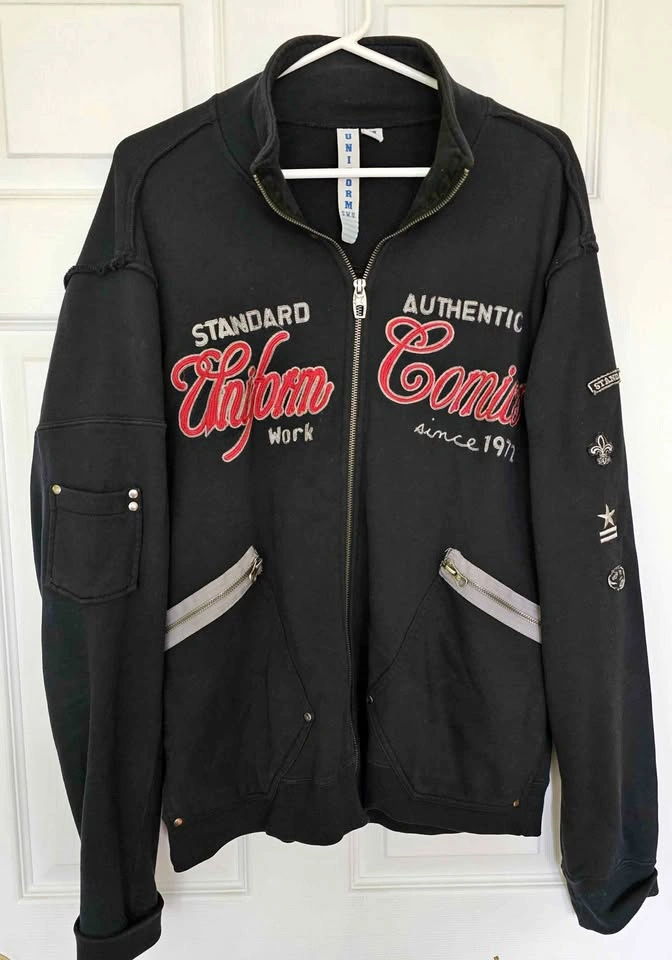 Vintage Y2K Uniform S.W.U. Full-Zip Streetwear Moto Jacket XL