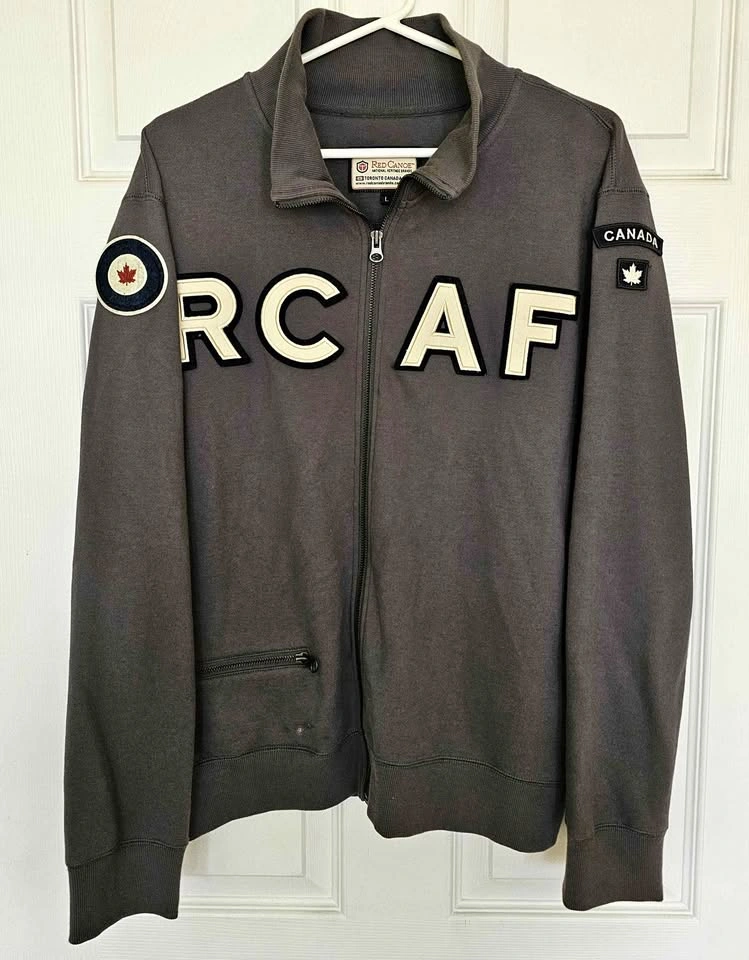 Red Canoe RCAF Royal Canadian Air Force Full-Zip Sweater Jacket