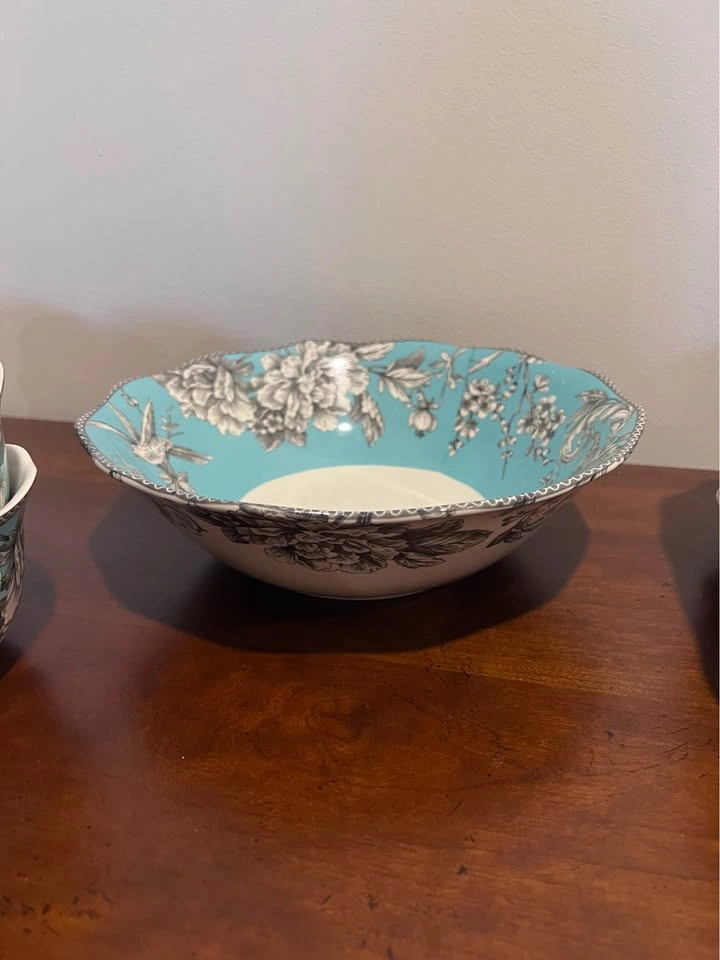 222 Fifth Adelaide Turquoise Fine China Dinnerware - photo 4