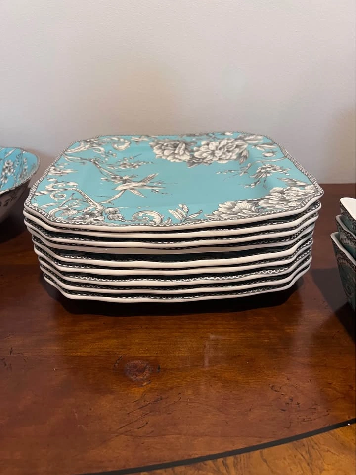 222 Fifth Adelaide Turquoise Fine China Dinnerware - photo 5