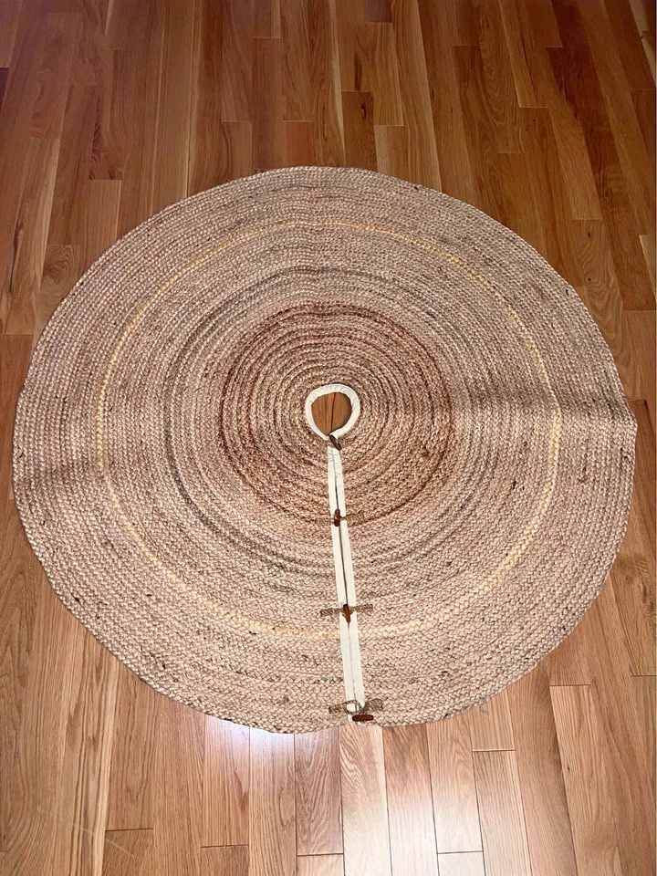 Natural Jute Christmas Tree Skirt