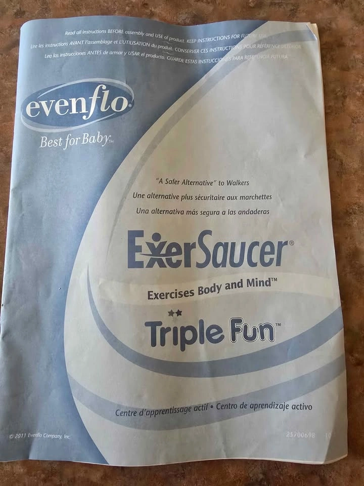 Evenflo Triple Fun ExerSaucer - Animal Planet (Original Manual) - photo 4
