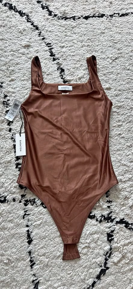 Babaton Aritzia satin bodysuit XS