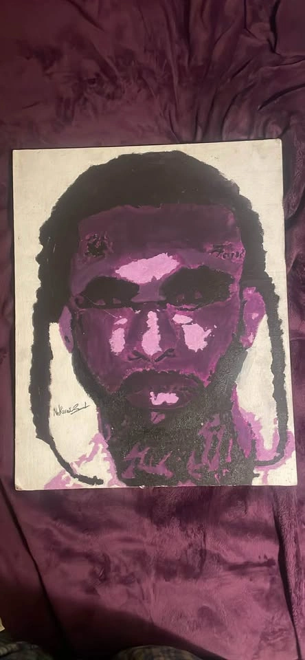Pop Smoke Canvas Painting - photo 2