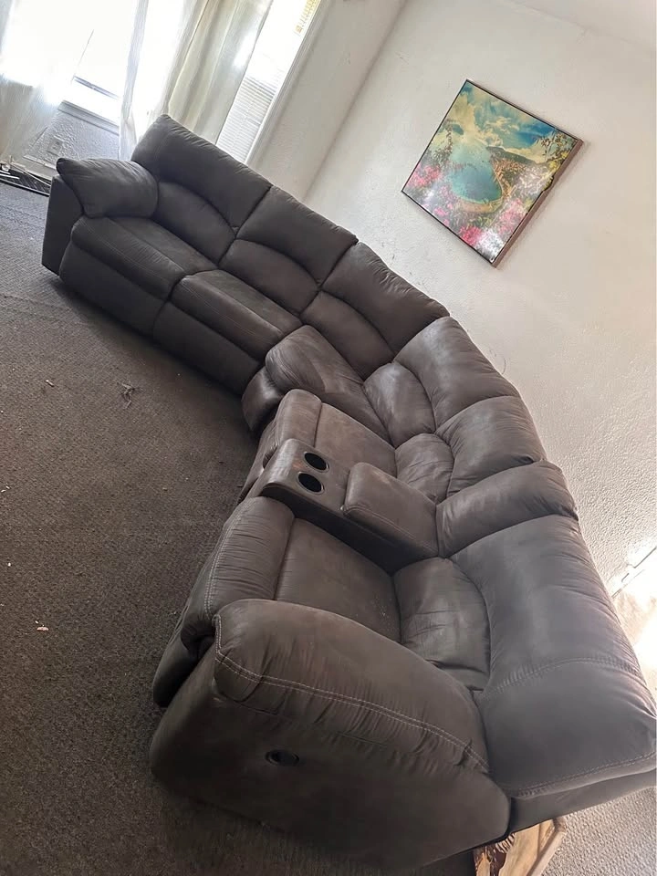 Large Sectional Reclining Sofa - photo 5