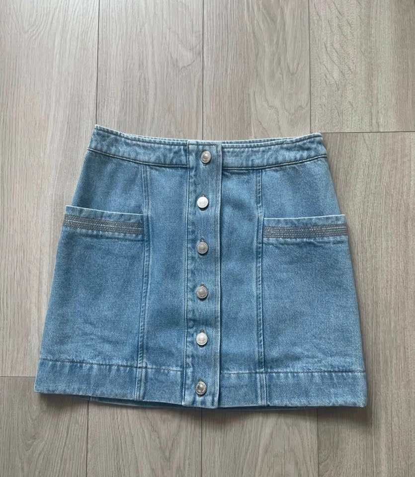 Sézane Jelena Denim Skirt, XS - photo 2