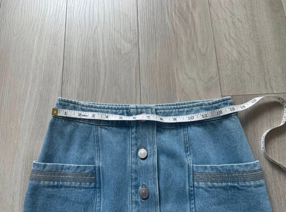 Sézane Jelena Denim Skirt, XS - photo 4