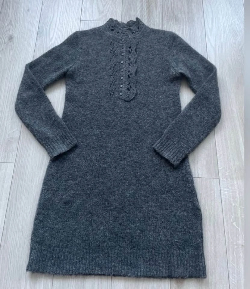Sézane Angelita Knit dress, charcoal, XS - photo 2