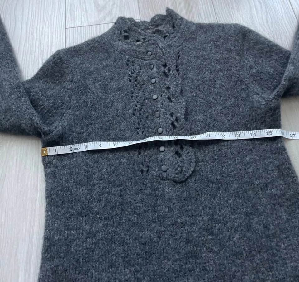 Sézane Angelita Knit dress, charcoal, XS - photo 4