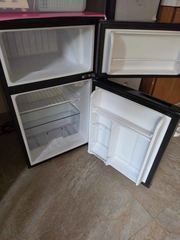 Clairtone 2-Door Mini Fridge with Freezer – Stainless Steel - photo 2