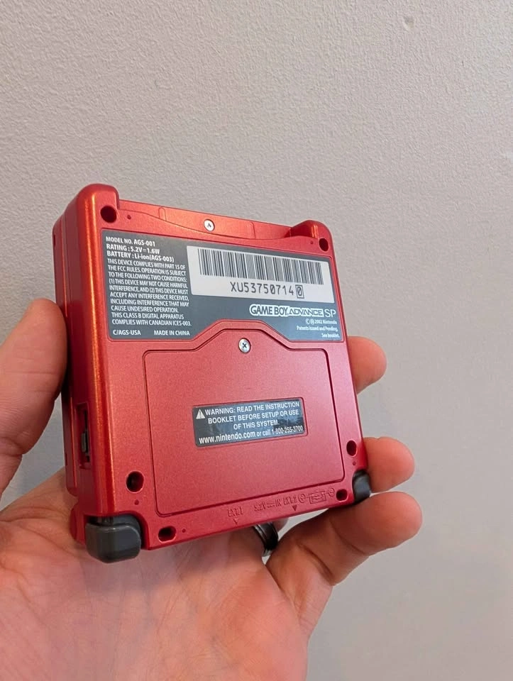 GameBoy Advance SP - AGS-001 - Flame Red - photo 2