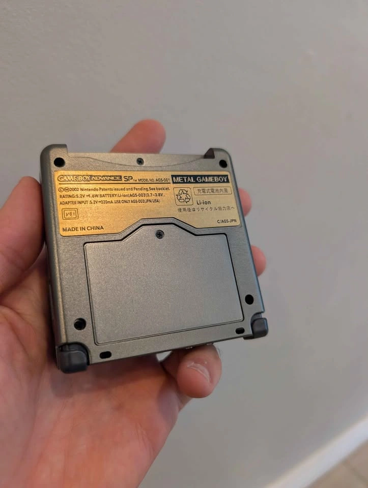 GameBoy Advance SP - Grey Metal - IPS v5 - photo 2