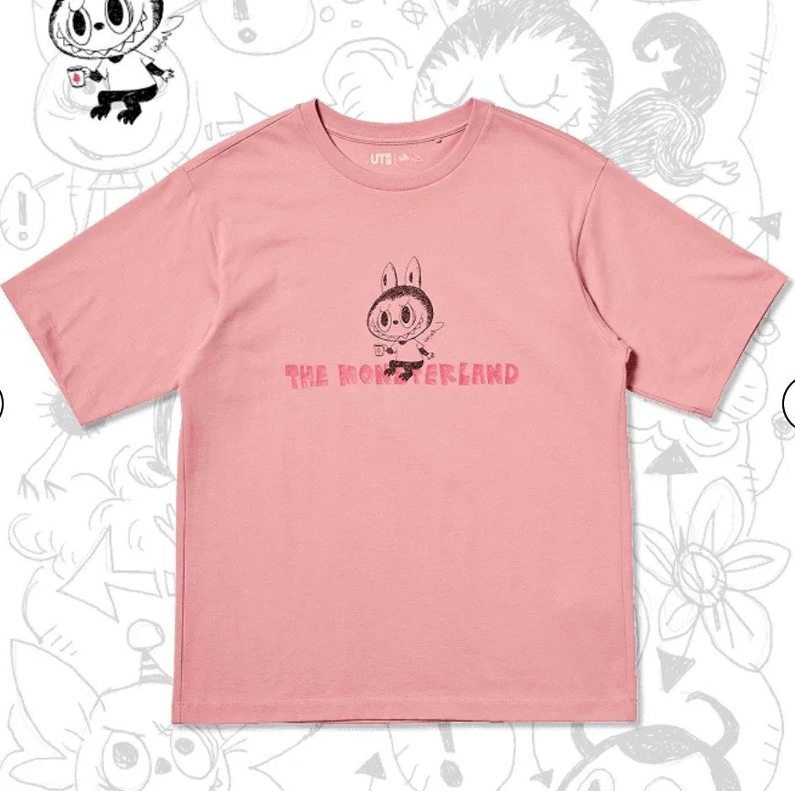 Uniqlo x Pop Mart LABUBU Pink T-shirt - XS thumbnail