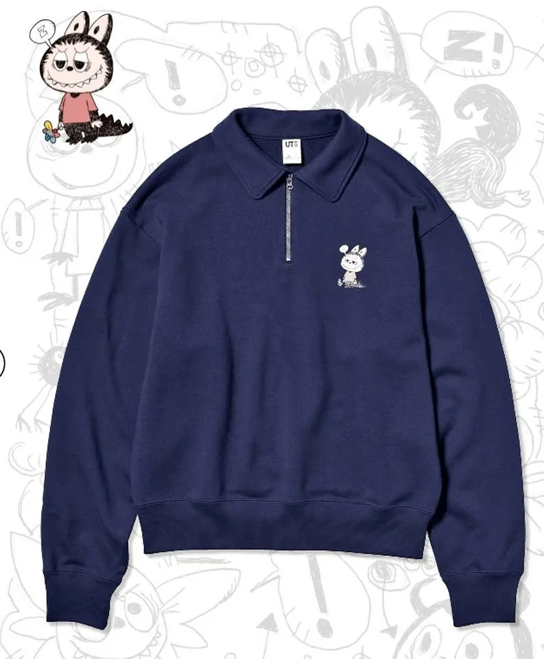 POP MART UT Graphic Half-Zip Sweatshirt - XL thumbnail