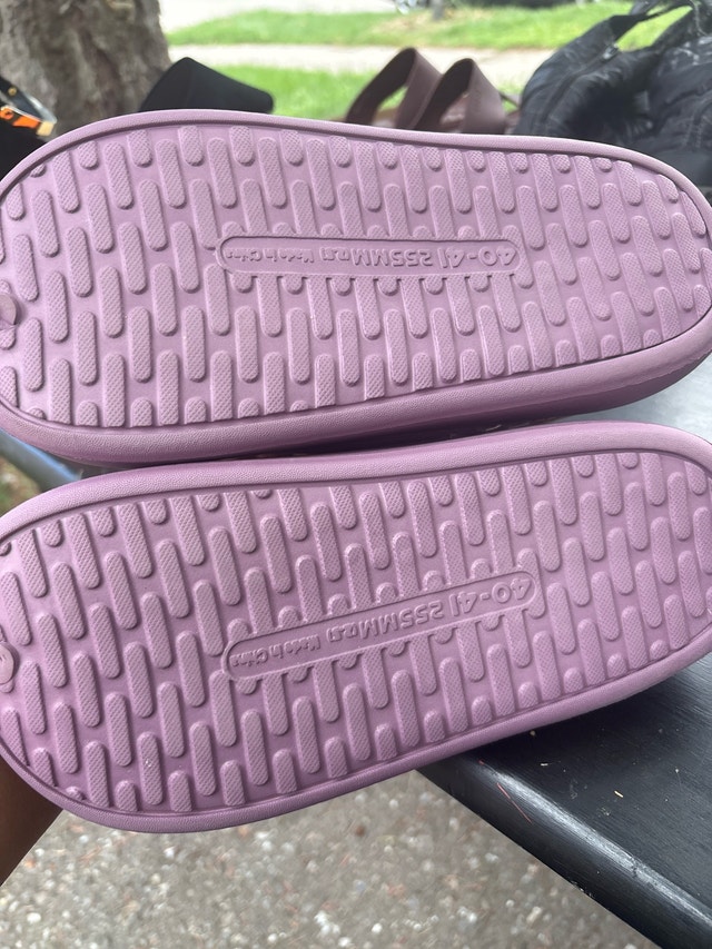 Bear Brand Purple Fleece-Lined Clogs - photo 2