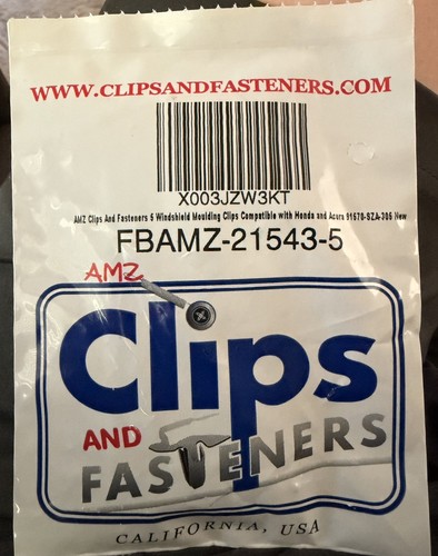 Windshield Moulding Clips for 2014 Honda Odyssey
